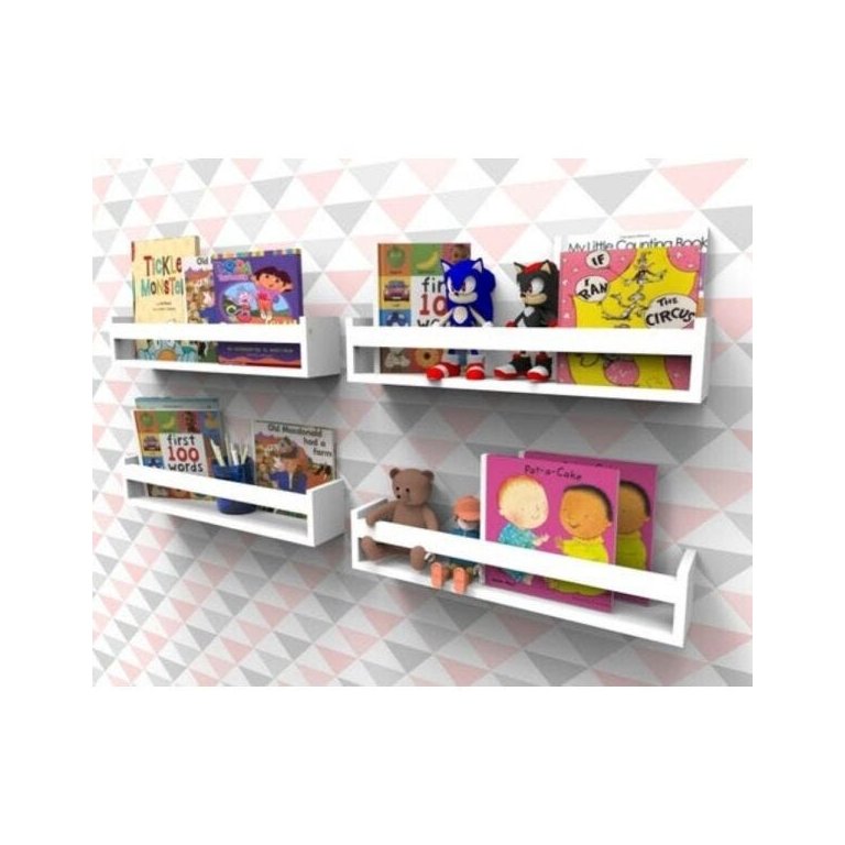 Prateleira para Livros Infantil Montessoriano 60cm - 4 peças