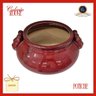 Potiche de Cerâmica Vermelho Intenso Coleção Rouge: Elegância Rústica para o Seu Lar - 4