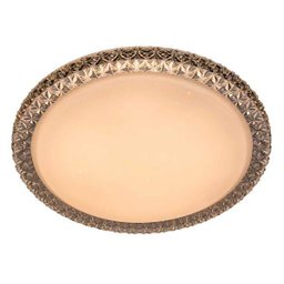 Plafon Redondo Cristal Transparente 40cm LED 24W 3000K Bivolt - 1