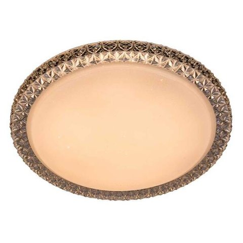 Plafon Redondo Cristal Transparente 40cm LED 24W 3000K Bivolt