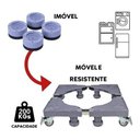 Ver imagem 5 de Suporte Geladeira Maquina de Lavar Lava e Seca 4 Pé 4 Roda