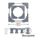 Ver mais imagens de Suporte Geladeira Maquina de Lavar Lava e Seca 4 Pé 4 Roda