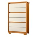 Ver imagem 2 de Guarda Roupa Casal com Cômoda Triton Plus 11 Portas 6 Gavetas MDP Cinamomo Off White Albatroz Mó