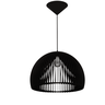 Luminária Teto tipo Pendente CASABLANCA MDF - Completa - Cor: Preta - 4