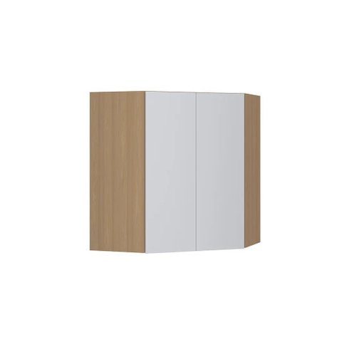 Armário de Parede Modulado Canto Oblíquo 74cm X 74cm 2 Portas Slim Luciane
