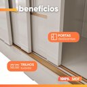 Ver imagem 6 de Guarda Roupas Casal 3 Portas de Correr com Espelho 6 Gavetas 100% MDF Valen