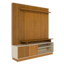 Ver imagem 5 de Estante Home Theater Ares Cinamomo/off White para Tv até 75” - Madetec