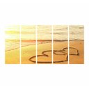 Ver imagem 3 de Quadro Decorativo Coração na Areia 140x65