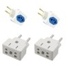 Kit 2 Adaptador De Tomada 10a/20a Bob 3 Pinos P/2 Pinos - 1