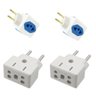 Kit 2 Adaptador De Tomada 10a/20a Bob 3 Pinos P/2 Pinos - 2