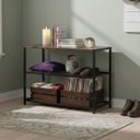 Ver imagem 2 de Sapateira Organizador Prateleira 3 Andares Porta Objetos Sapatos Sandalia Quarto Sala Hall Casa