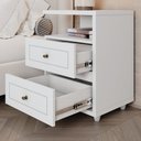 Ver imagem 5 de Conjunto Quarto Casal Guarda Roupa 6 Pts, Cômoda e 2 Mesa Cabecei Americano Henn