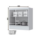 Ver imagem 2 de Balcão 80cm 2 Portas (sem Tampo) Americana Henn - Branco Hp Fosco
