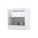 Ver imagem 5 de Balcão 80cm 2 Portas (sem Tampo) Americana Henn - Branco Hp Fosco