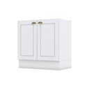 Ver imagem 6 de Balcão 80cm 2 Portas (sem Tampo) Americana Henn - Branco Hp Fosco