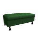 Ver imagem 1 de Recamier Bau Bia 80cm Suede Verde - Dominic Decor