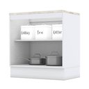 Ver imagem 3 de Balcão 2 Portas 80 Cm Americana Branco com Tampo Cooktop Calcare - Henn