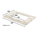 Ver imagem 2 de Balcão 2 Portas 80 Cm Americana Branco com Tampo Cooktop Calcare - Henn