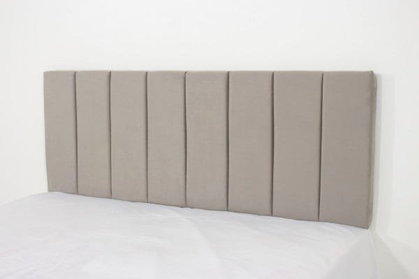 Cabeceira Queen Livert Cor Off White 160x60cm Veludo Suede - 1
