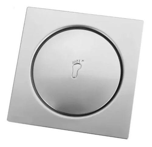 Ralo Inteligente Banheiro Inox Click Up Quadrado 10x10 - 1