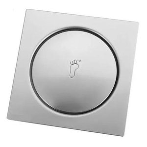 Ralo Inteligente Banheiro Inox Click Up Quadrado 10x10