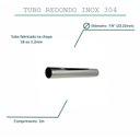Ver imagem 2 de Tubo inox para escapamento 7/8" ou 22,22mm, adaptação VARÃO CORTINA AÇO INOX 304 POLIDO TUBO REDONDO