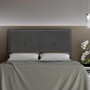 Ver imagem 1 de Cabeceira Casal Queen Cama Box 160cm para Quarto Ametista Suede Grafite M11 - D’Rossi