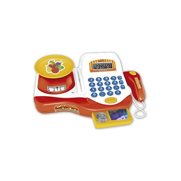 Brinquedo Caixa Registradora Calculadora com Som e Luz 22 Peças - 2