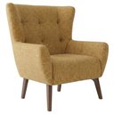 Ver imagem 1 de Poltrona Decorativa Malta Base Madeira Linho Color Trend Tca 219 Moll