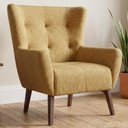 Ver imagem 2 de Poltrona Decorativa Malta Base Madeira Linho Color Trend Tca 219 Moll