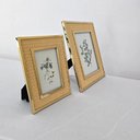 Ver imagem 4 de Porta Retrato Metal - Borda Fibra Natural 15 X 20cm