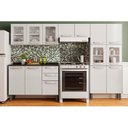 Ver imagem 1 de Cozinha Modulada Bertolini Evidence 4 Peças (2 Armários + 1 Balcão + 1 Paneleiro) C4P57 Branco