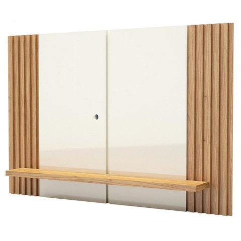 Painel Suspenso Vera Cruz Cor Off White com Freijo 1,80 Mt (larg) - 56342