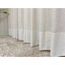 Cortina Decortini para Sala e Quarto Gaze de Linho Cor Linho e Forro Blackout 80% Lgb 3.0 M x 2.6 M - 5