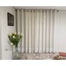 Cortina Decortini para Sala e Quarto Gaze de Linho Cor Linho e Forro Blackout 80% Lgb 3.0 M x 2.6 M - 2