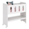 Mini Berço Moisés Zain Branco Brilho com Colchão - Reller - 1