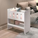 Ver imagem 4 de Mini Berço Moisés Zain Branco Brilho com Colchão - Reller