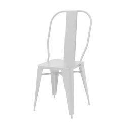 Conjunto Mesa Industrial em Aço Iron Tolix com 4 Cadeiras Branca - 2