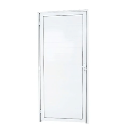 Porta Lambril Duplo sem Vidro Alumínio Branco - Linha Premium - 210cm - 80cm - Direito - 1