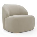 Ver mais imagens de Kit 02 Poltronas Decorativas Kaya Orgânica Veludo Bege - Desk Design