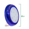 2x Luminária Piscina Azul Led Ø80mm 9w Luz Azul + Fonte 2A St1847 - 2