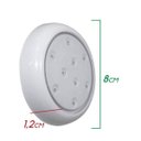 Ver imagem 2 de Luminária Piscina Branca Led Ø80mm 9w Luz Azul + Fonte 2A St1847