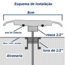 Ver imagem 6 de Luminária Piscina Branca Led Ø80mm 9w Luz Azul + Fonte 2A St1847