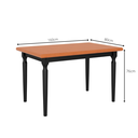 Ver imagem 2 de Mesa de Jantar Udine com 6 Cadeiras Udine Preto e Natural 160x80 Fabrispuma