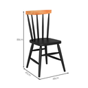 Ver imagem 3 de Mesa de Jantar Udine com 6 Cadeiras Udine Preto e Natural 160x80 Fabrispuma