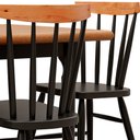 Ver imagem 6 de Mesa de Jantar Udine com 6 Cadeiras Udine Preto e Natural 160x80 Fabrispuma