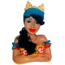 Ver imagem 1 de Boneca Namoradeira Grande Com Laço e Cabelo Escuro Decor - Tiffany