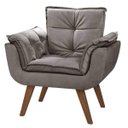 Ver imagem 1 de Poltrona Opala Suede Aki Salla