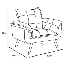 Poltrona Opala Suede Aki Salla - 2
