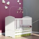 Ver imagem 7 de Quarto de Bebê Completo com Guarda-roupa 3 Portas, Cômoda e Berço Bala de Menta Henn Flex Color